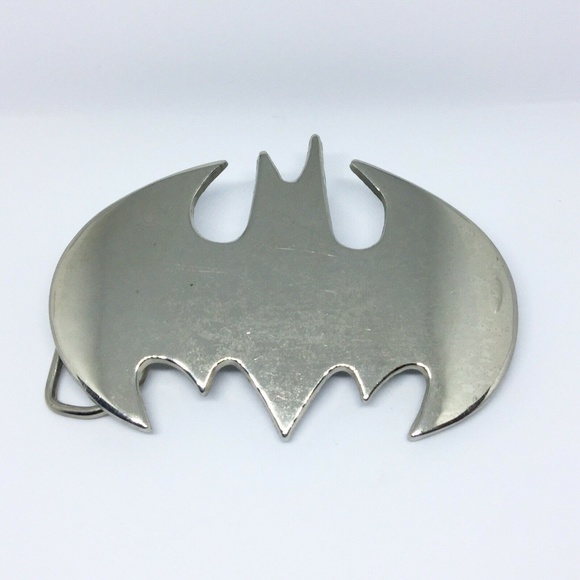 Other - Batman Signal Logo Silver Tone Belt Buckle